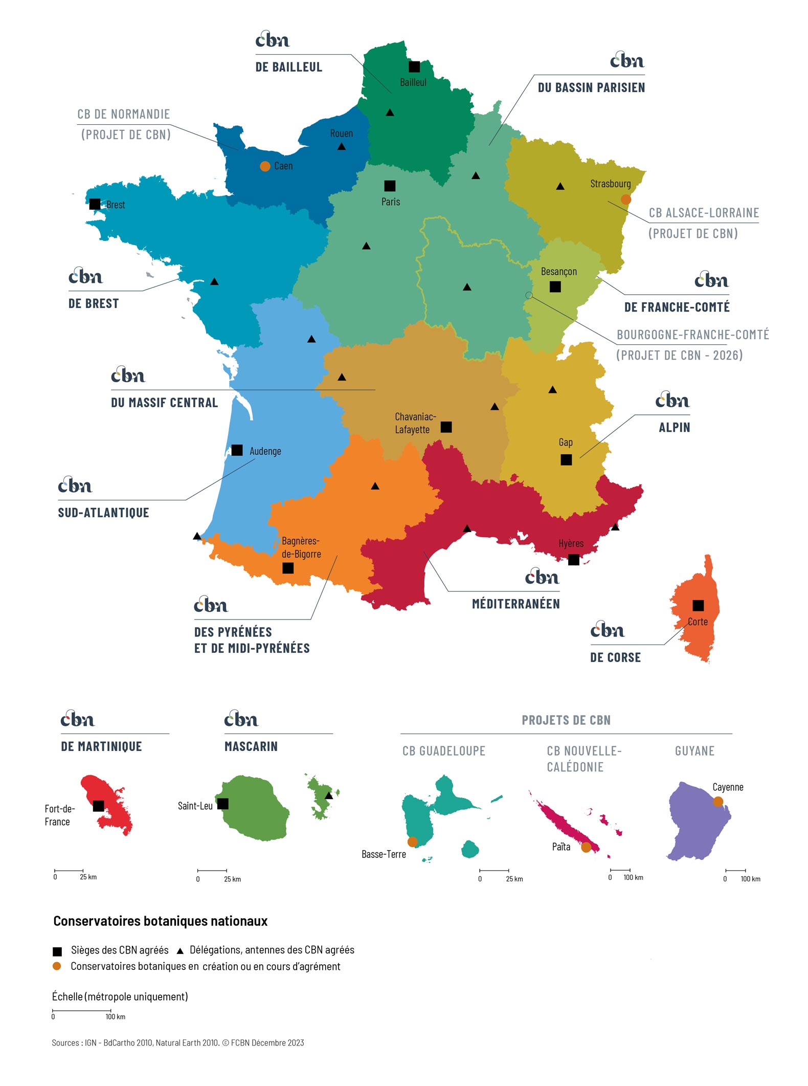 Carte du Réseau des CBN